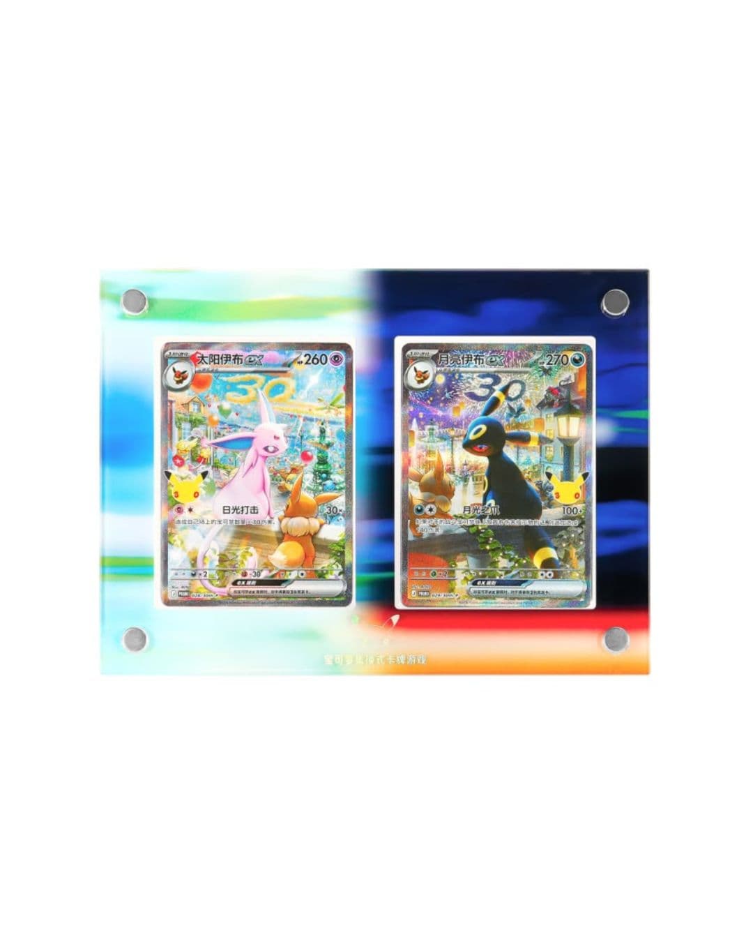 Pokemon 30th Anniversario Collection Display Gift Box Umbreon and Espeon 2